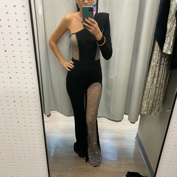 Pants - Black sequins jumpsuit